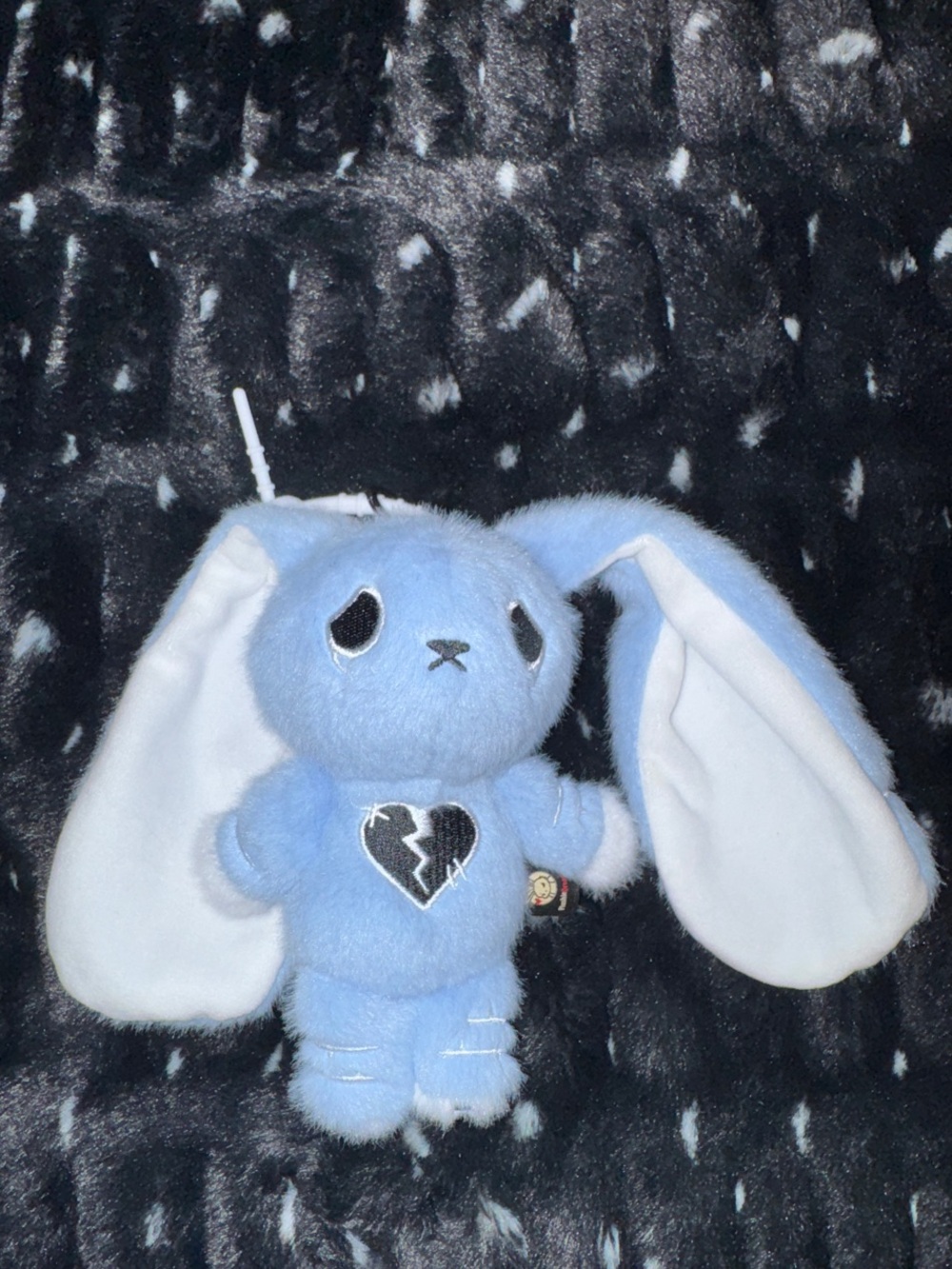 Depression Rabbit Plush Keychain